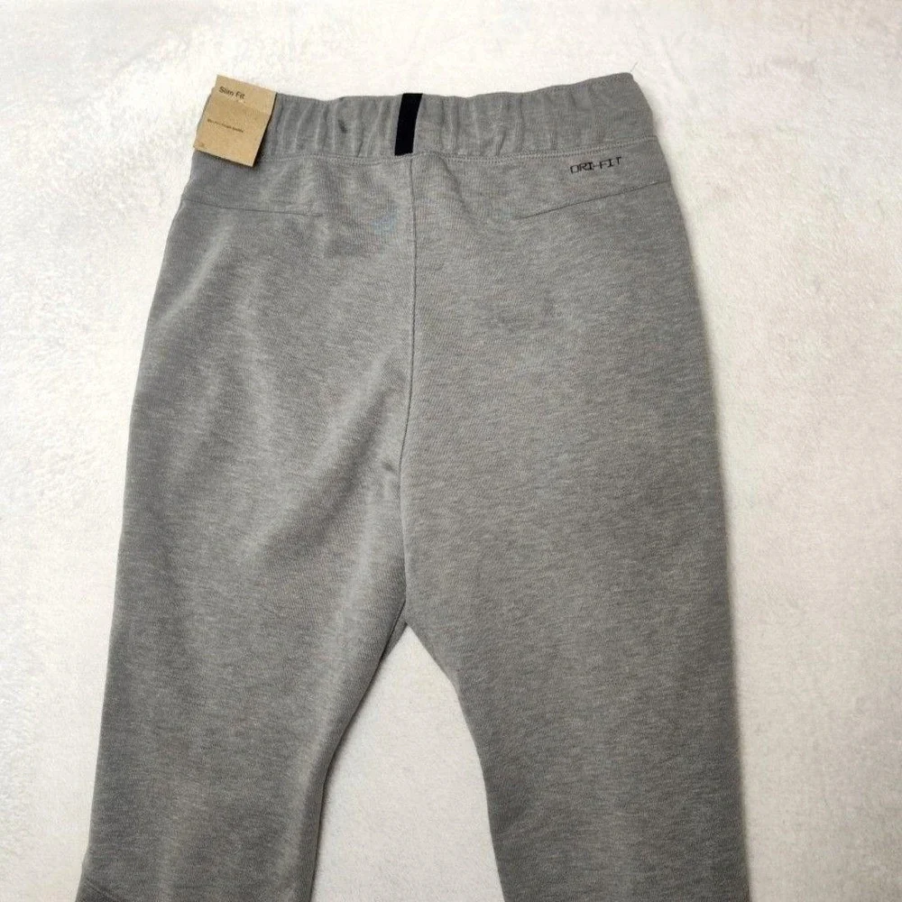 Nike AIr Jordan Jogger Pants Mens Small Gray Slim Workout Gym Zip Pocket DV9785